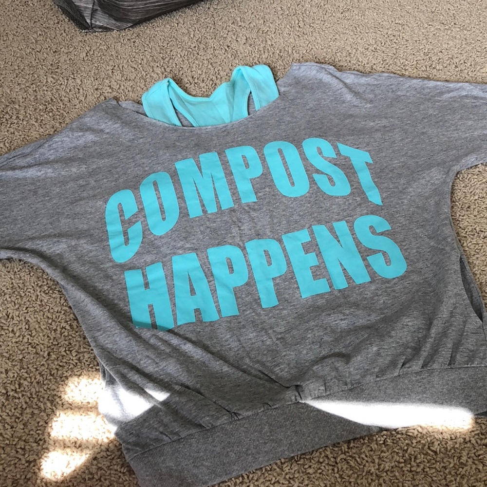 Long sleeve shirt and tank top set